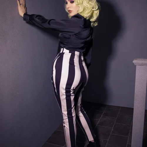 BEETLEJUICE™ Striped Pants -Elegant Ladies Wear LFBeetlejuiceStripedPants4