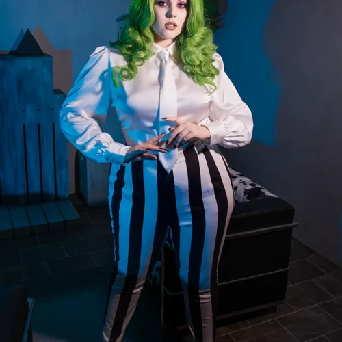 BEETLEJUICE™ Striped Pants -Elegant Ladies Wear LFBeetlejuiceStripedPants5