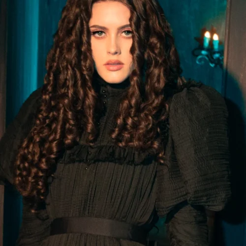 Lady Mourning Victorian Gown In Black -Elegant Ladies Wear Lady Mourning Gown 15