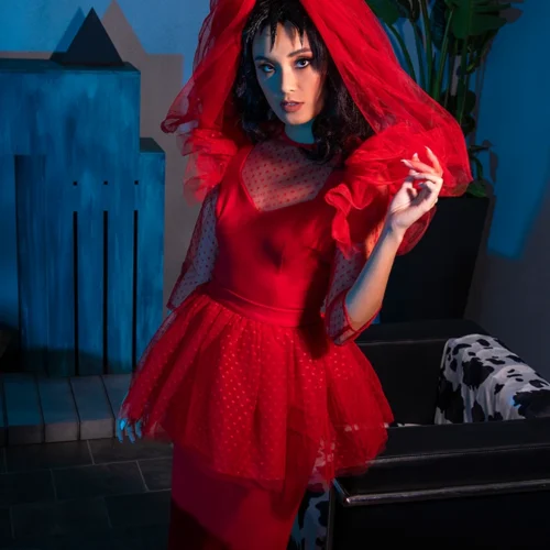 FINAL SALE - BEETLEJUICE™ Lydia Dress 20 FINAL SALE - BEETLEJUICE™ Lydia Dress -Elegant Ladies Wear Lydia Dress red 2