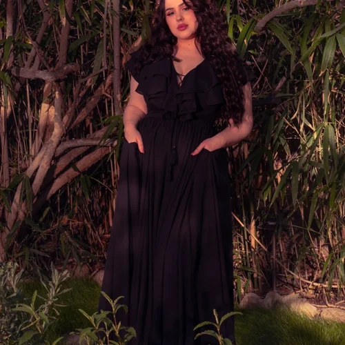 Mythical Goddess Gown In Black -Elegant Ladies Wear Mythical Goddess Black 2