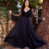 Mythical Maxi Skirt In Black Chiffon -Elegant Ladies Wear Mythical Maxi 3