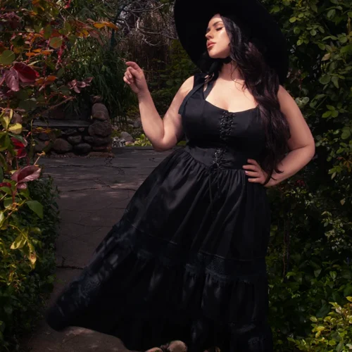 Pickety Witch Dress In Black -Elegant Ladies Wear Pickety Witch Dress 10