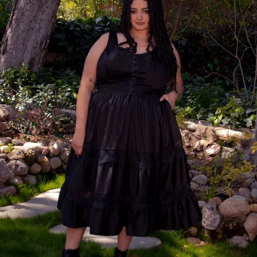 Pickety Witch Dress In Black -Elegant Ladies Wear Pickety Witch Dress 3