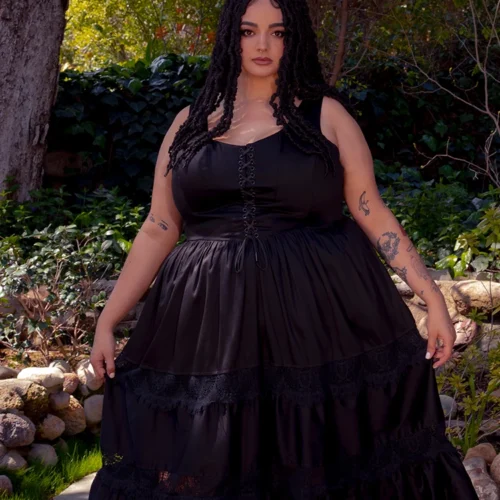 Pickety Witch Dress In Black -Elegant Ladies Wear Pickety Witch Dress 4