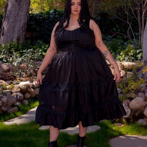 Pickety Witch Dress In Black -Elegant Ladies Wear Pickety Witch Dress 5