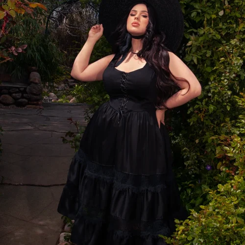 Pickety Witch Dress In Black -Elegant Ladies Wear Pickety Witch Dress 8