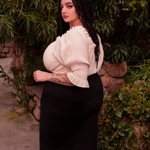 FINAL SALE - Ritual Peasant Top In Papyrus -Elegant Ladies Wear Ritual Top Cr 8