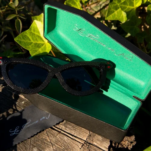 Serpent Sunglasses In Black -Elegant Ladies Wear SNAKE BLACK 3
