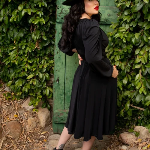 Salem Dress In Black -Elegant Ladies Wear Salem Dress Black 2