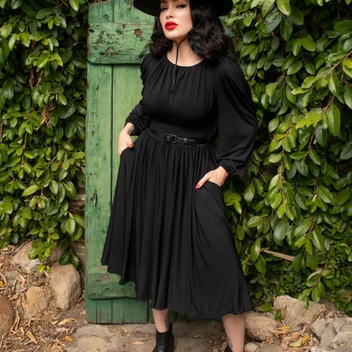 Salem Dress In Black -Elegant Ladies Wear Salem Dress Black 4