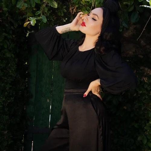 Salem Top In Black 39 Salem Top In Black -Elegant Ladies Wear Salem Top Black 1