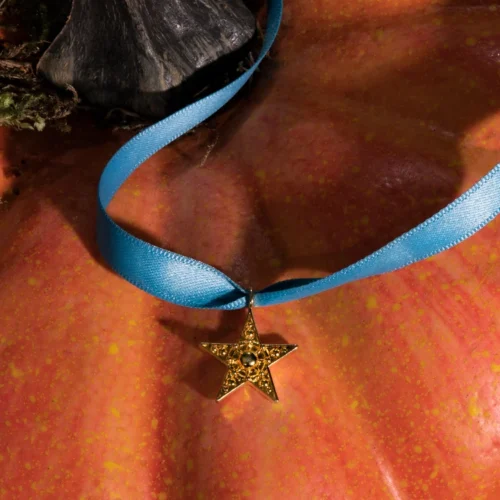 FINAL SALE - Sleepy Hollow™ Katrina Star Pendant Necklace (multiple Colors) -Elegant Ladies Wear Sleepy Hollow Star Blue Crop