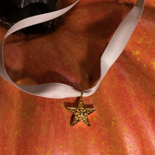 FINAL SALE - Sleepy Hollow™ Katrina Star Pendant Necklace (multiple Colors) -Elegant Ladies Wear Sleepy Hollow Star Creme Crop