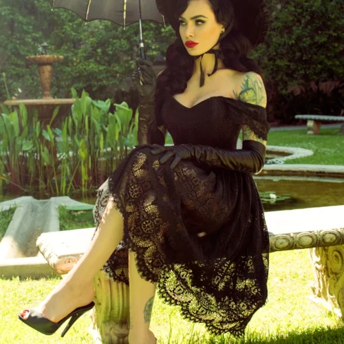 Southern Gothic Skirt In Black