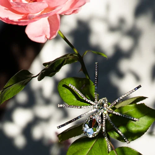 FINAL SALE - Black Widow Rhinestone Spider Brooch - BLACK 13 FINAL SALE - Black Widow Rhinestone Spider Brooch - BLACK -Elegant Ladies Wear Spider Brooch 1