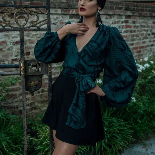 Black Widow Tap Shorts In Solid Black -Elegant Ladies Wear Tap Shorts 5