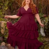 Underworld Dress In Wine Red 2 Underworld Dress In Wine Red -Elegant Ladies Wear Underworld Dress Wine 2