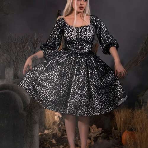 FINAL SALE - Sleepy Hollow™ Lady Van Tassel Guipire Lace Dress -Elegant Ladies Wear VanTasselGuipireLaceDress 3