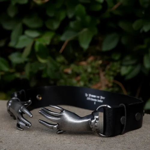 Victorian Hands Belt In Antique Pewter -Elegant Ladies Wear Victorian Belt Pweter 3