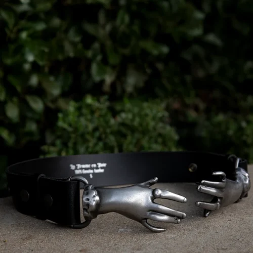 Victorian Hands Belt In Antique Pewter -Elegant Ladies Wear Victorian Belt Pweter 4