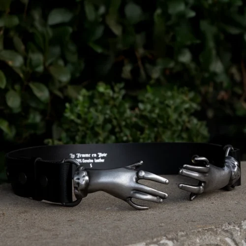 Victorian Hands Belt In Antique Pewter -Elegant Ladies Wear Victorian Belt Pweter 7