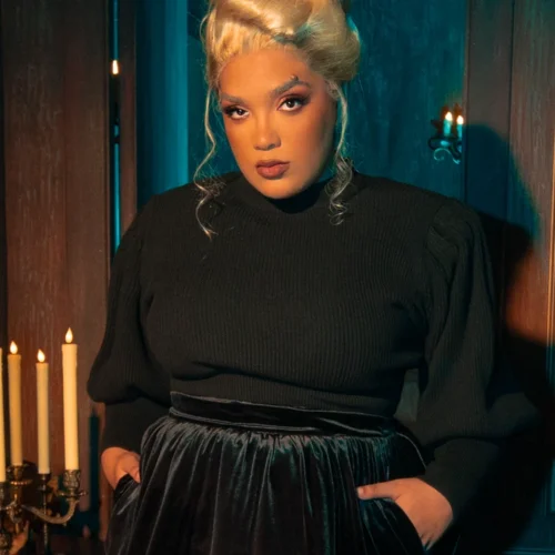 Victorian Cycling Pullover Sweater In Black -Elegant Ladies Wear Victorian Pullover Sweater 3