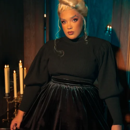 Victorian Cycling Pullover Sweater In Black -Elegant Ladies Wear Victorian Pullover Sweater 4