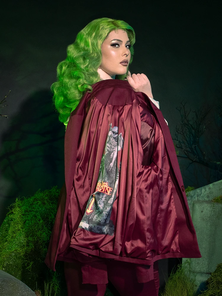 Beetlejuice Beetlejuice™ Wedding Blazer In Burgundy 5 Beetlejuice Beetlejuice™ Wedding Blazer In Burgundy - Image 3