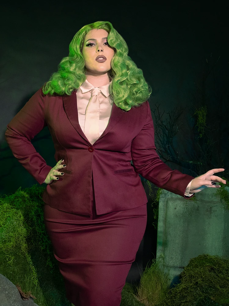 Beetlejuice Beetlejuice™ Wedding Blazer In Burgundy 8 Beetlejuice Beetlejuice™ Wedding Blazer In Burgundy - Image 6