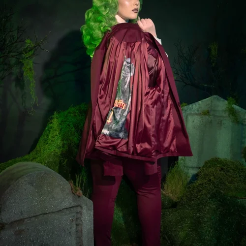 Beetlejuice Beetlejuice™ Wedding Pants In Burgundy -Elegant Ladies Wear Wedding Suit Pants 6