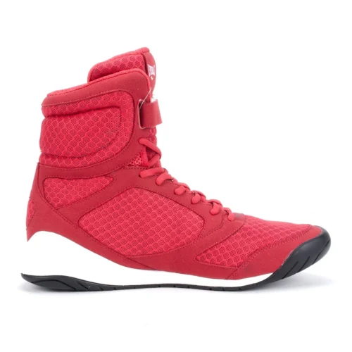 Everlast Elite Red High Top Boxing Shoes -Elegant Ladies Wear elite red right