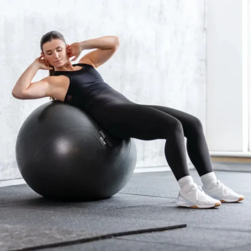 Everlast 65Cm Pro Grip Anti-Burst Fitness Ball -Elegant Ladies Wear everlast 65cm pro grip anti burst fitness ball black ET7500BK 04