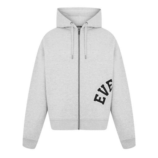 Everlast Collegiate Zip Up Hoodie -Elegant Ladies Wear everlast collegiate zip up hoodie grey P00003654GYLG 06