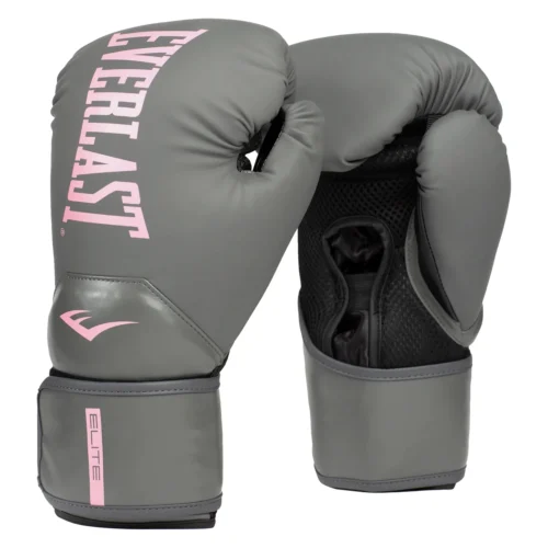 Everlast Elite 2 Boxing Gloves -Elegant Ladies Wear everlast elite 2 boxing gloves grey pink P00003310 01