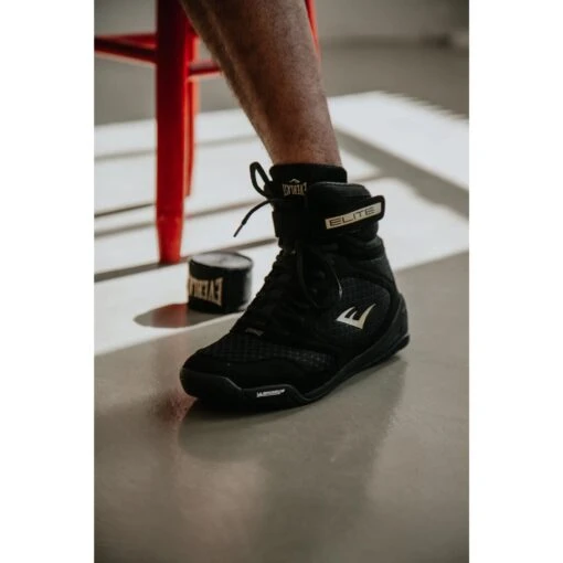 Everlast Elite 2 Boxing Shoes -Elegant Ladies Wear everlast elite 2 boxing shoes black gold P00003258 6 BK 07