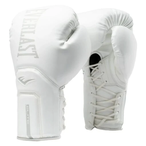 Everlast Elite 2 Pro Boxing Gloves - Laced -Elegant Ladies Wear everlast elite 2 pro boxing gloves laced white P00003384 01