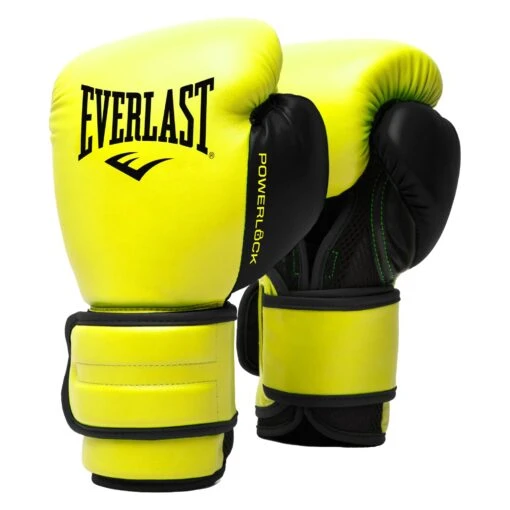 Everlast Powerlock 2 Boxing Gloves -Elegant Ladies Wear everlast powerlock 2 boxing gloves yellow P00002316 01
