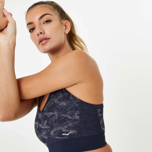 Everlast Women's Camo V-Neck Bra -Elegant Ladies Wear everlast women s camo v neck bra navy P00002865.10.NVY 03