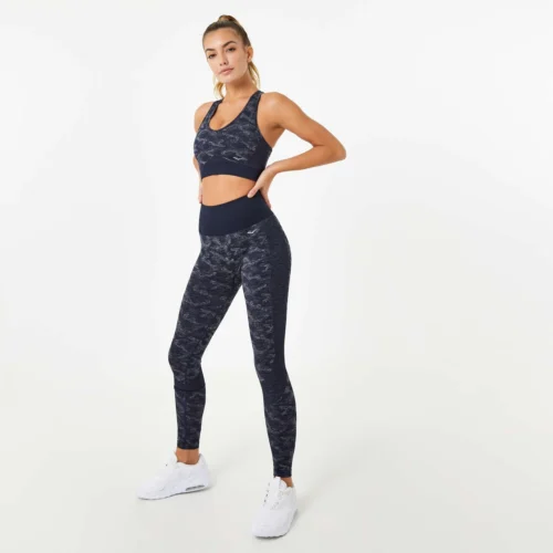 Everlast Women's Camo V-Neck Bra -Elegant Ladies Wear everlast women s camo v neck bra navy P00002865.10.NVY 04