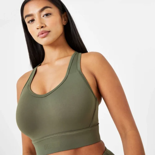 Everlast Women's High Support Mesh Back Bra -Elegant Ladies Wear everlast women s high support mesh back bra khaki P00002880.10.KH 03