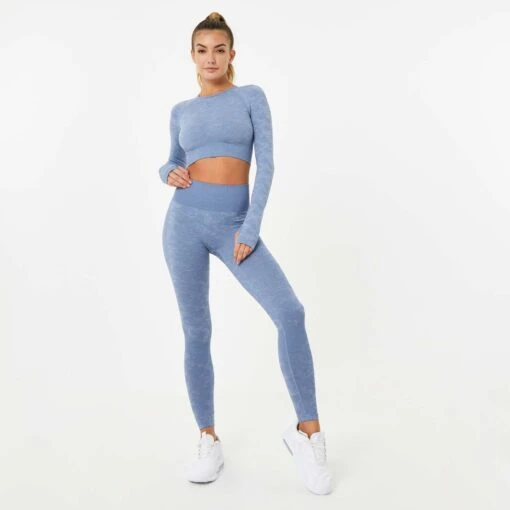 Everlast Women's Seamless Camo Leggings 17 Everlast Women's Seamless Camo Leggings -Elegant Ladies Wear everlast women s seamless camo leggings blue P00002873.10.BLU 04